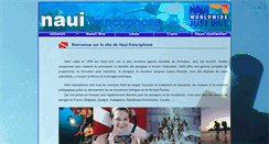 Desktop Screenshot of naui-francophone.org